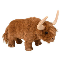 11.5" Animal Den Highland Cow Plush - LLB Toys