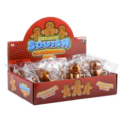 2.25" SQUISH STICKY GINGERBREAD MAN LLB Christmas