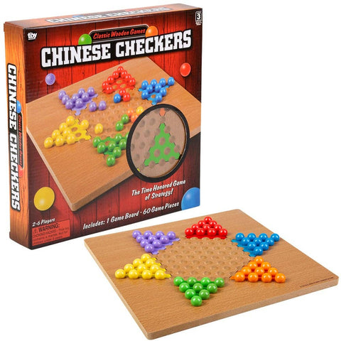 10" WOODEN CHINESE CHECKERS LLB Board Game