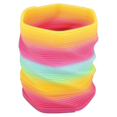 5" JUMBO HEXAGON RAINBOW COIL SPRING LLB kids toys