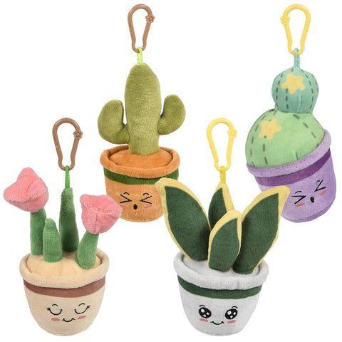 5" Succulent Backpack Clip Plush - LLB Toys