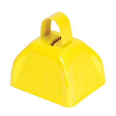 3" YELLOW METAL COW BELL LLB kids toys