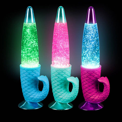 13" MERMAID TAIL GLITTER LAMP LLB kids toys