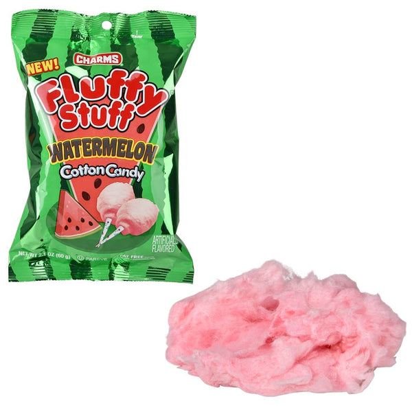 Charms Fluffy Stuff Watermelon Coton Candy 2.1oz - LLB Toys