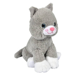 Sitting Cat 11in Asmt Plush Toy - LLB Toys