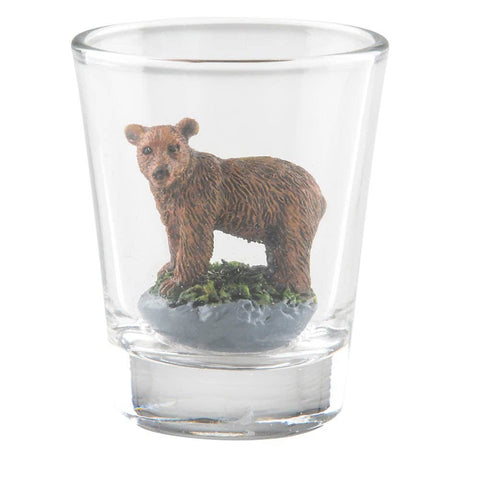 GRIZZLY BEAR DECORATIVE SHOT GLASS LLB kids toys