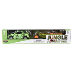 JUNGLE DIECAST 4 X 4 ROVER AND SPEEDBOAT LLB kids toys