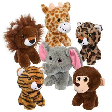7″ Jungle Assortment LLB Plush Toys