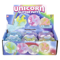 2.25" UNICORN GLITTER PUTTY LLB Slime & Putty