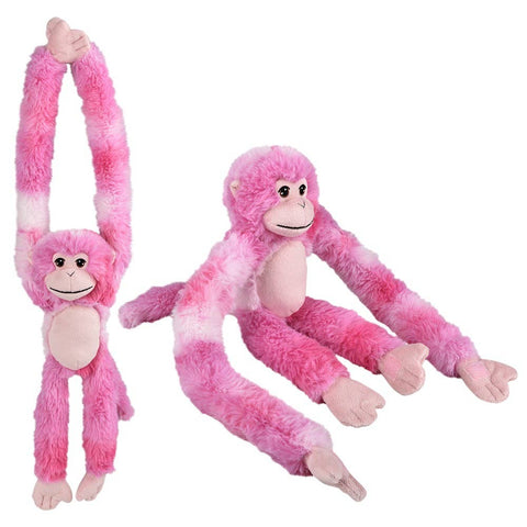 29.5" Earth Safe Extend-A-Pull Pink Monkey - LLB Toys