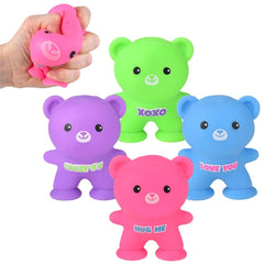 3" Suction Squeeze Bear 12ct - LLB Toys