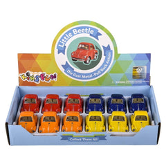 2" Diecast Pull Back VW Mini Beetle LLB Car Toys