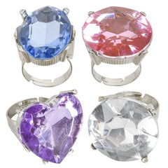GIANT FAUX DIAMOND RING 1" LLB kids toys