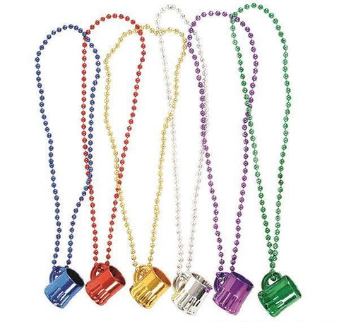 33" METALLIC BEER MUG BEADS LLB kids toys