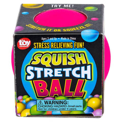 2.5" SQUISH GUMMI BALL Toys - Sold in Touch Box - LLB Toys