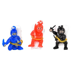 Mini Ninja Parachutists (3 Asst.) 1.25"   30/51 - LLB Toys