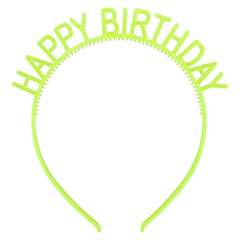 6" Glow In The Dark Happy Birthday Headband - LLB Toys