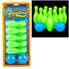 4.5" GLOW IN THE DARK BOWLING SET LLB kids toys