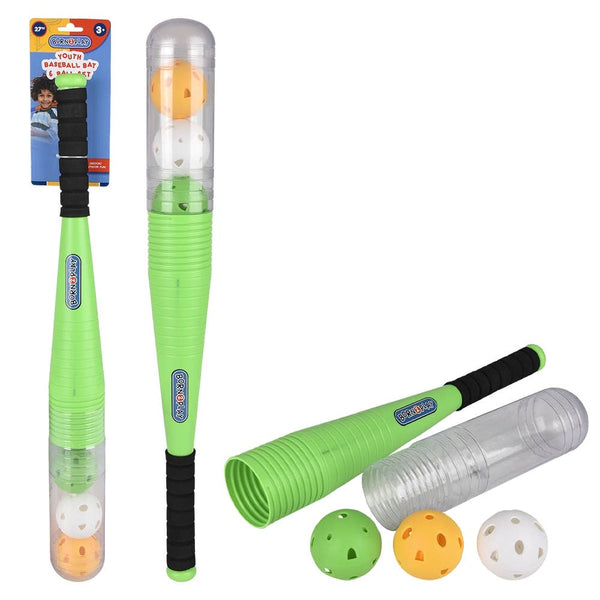 Baseball Bat Set With 3 Balls - LLB Toys