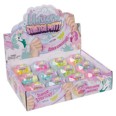 Unicorn Stretch Putty 2.75" 12ct - LLB Toys
