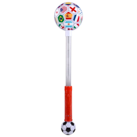 21" Light-Up World Flag Soccer Magic Ball Wand - LLB Toys