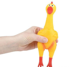 8" RUBBER CHICKEN WITH SOUND LLB kids toys