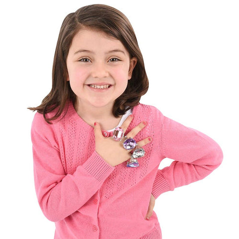 GIANT FAUX DIAMOND RING 1" LLB kids toys