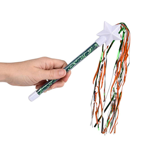 St. Patrick's Day Star Tinsel Wand 9" - LLB Toys