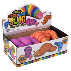7" Light-Up Wiggle Sensory Slug 12ct- LLB Toys