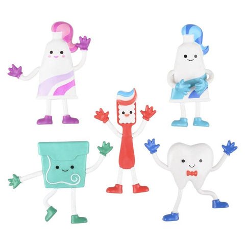DENTAL BENDABLE ASSORTMENT 3.5-4.5" 50 PCS/UNIT  - LLB Toys
