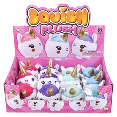 3" DELUXE SQUISH plush UNICORN LLB Plush Toys