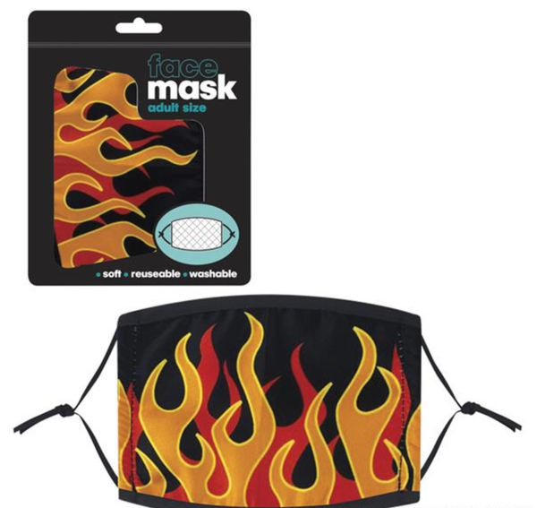 FLAME FACE MASK ADULT SIZE LLB kids toys