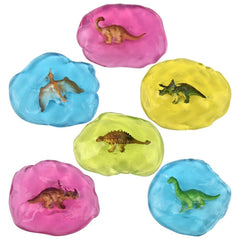 4" Volcano Dinosaur Putty 12ct - LLB Toys