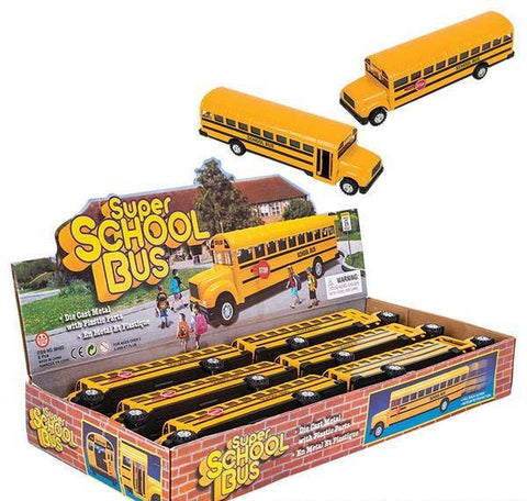 8.5" DIE-CAST  SCHOOL BUS  - LLB Toys