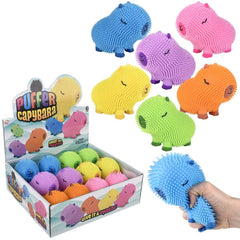 4" Capybara Colorful Puffer 12ct - LLB Toys