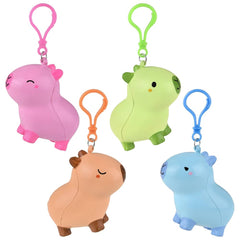3.25" Capybara Squish Backpack Clip - LLB Toys