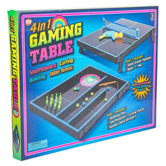 NEON WOODEN TABLETOP 4 IN 1 MULTI GAME 20"x18.5" - LLB Toys