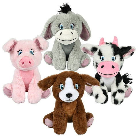 Medium Plush Farm Assortment 8" 90pc - LLB Toys