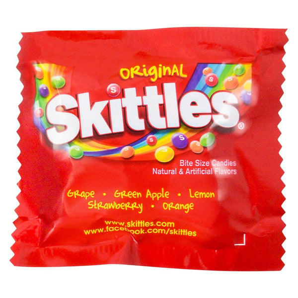 SKITTLES BULK FUN SIZE ORIGINAL 650PCS/CASE LLB kids toys