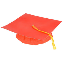 RED CARDBOARD GRADUATION CAP LLB kids toys