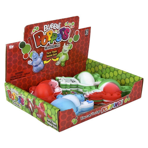 3.5" REVERSIBLE CHRISTMAS POPPER KEYCHAINS LLB Keychain