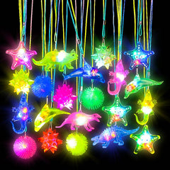 17"LIGHT-UP NECKLACE ASST 36PCS/UNIT LLB Light-up Toys