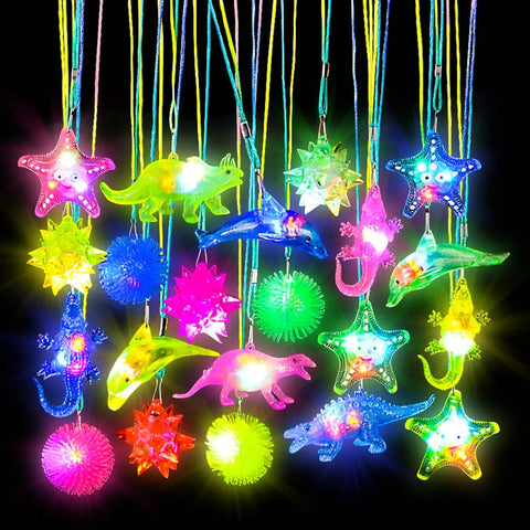 17"LIGHT-UP NECKLACE ASST 36PCS/UNIT LLB Light-up Toys