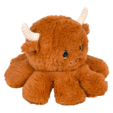 6.5" Octo-Highland Cow Plush - LLB Toys