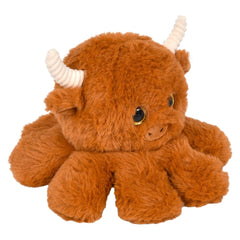 6.5" Octo-Highland Cow Plush - LLB Toys