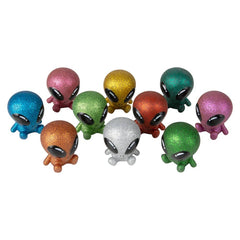 2.5" Rubber Glitter Galactic Alien- LLB Toys
