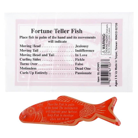 3.5" FORTUNE TELLER FISH 72 BARCODED PIECES/UNIT  - LLB Toys