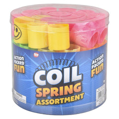 1.4" COIL SPRING ASST IN TUB 72PCS/CAN LLB kids toys