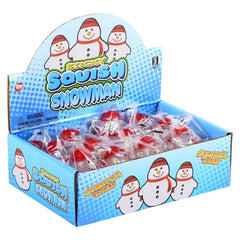 2.25" SQUISH STICKY SNOWMAN LLB Squishy Toys Christmas