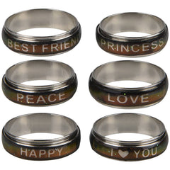 Sayings Spinner Mood Ring